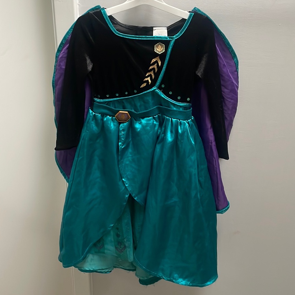 Kids’ Disney Frozen 2 Anna Deluxe Halloween Princess Costume Dress XS (3-4T)